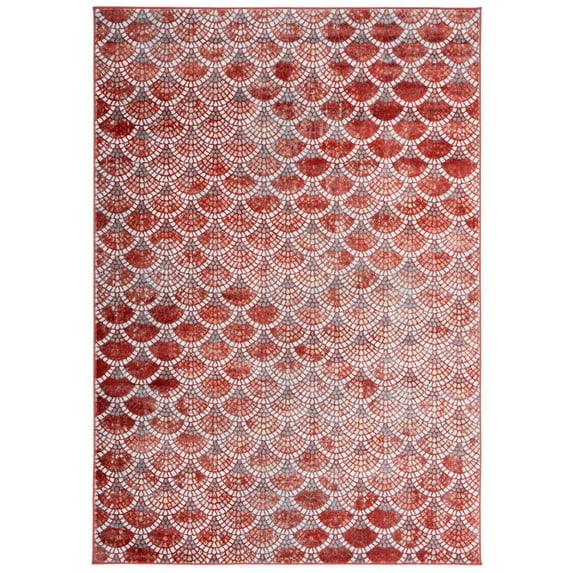 SAFAVIEH Lagoon Ezra Abstract Area Rug, Brown/Ivory, 4'5" x 6'5"