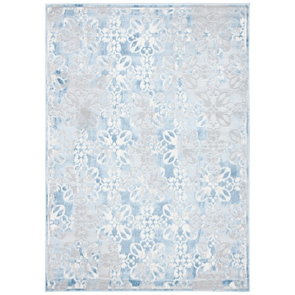 SAFAVIEH Lagoon Hector Diamond Area Rug, Grey/Blue, 4'5" x 6'5"