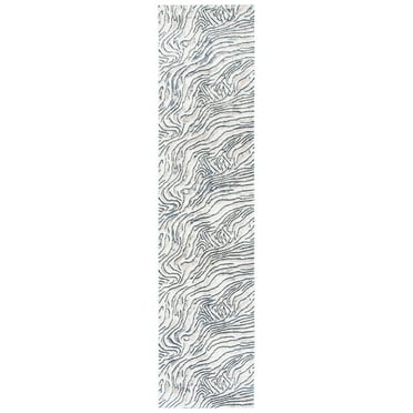 SAFAVIEH Lagoon Jerrald Abstract Runner Rug, Ivory/Gray, 2'2" x 9'