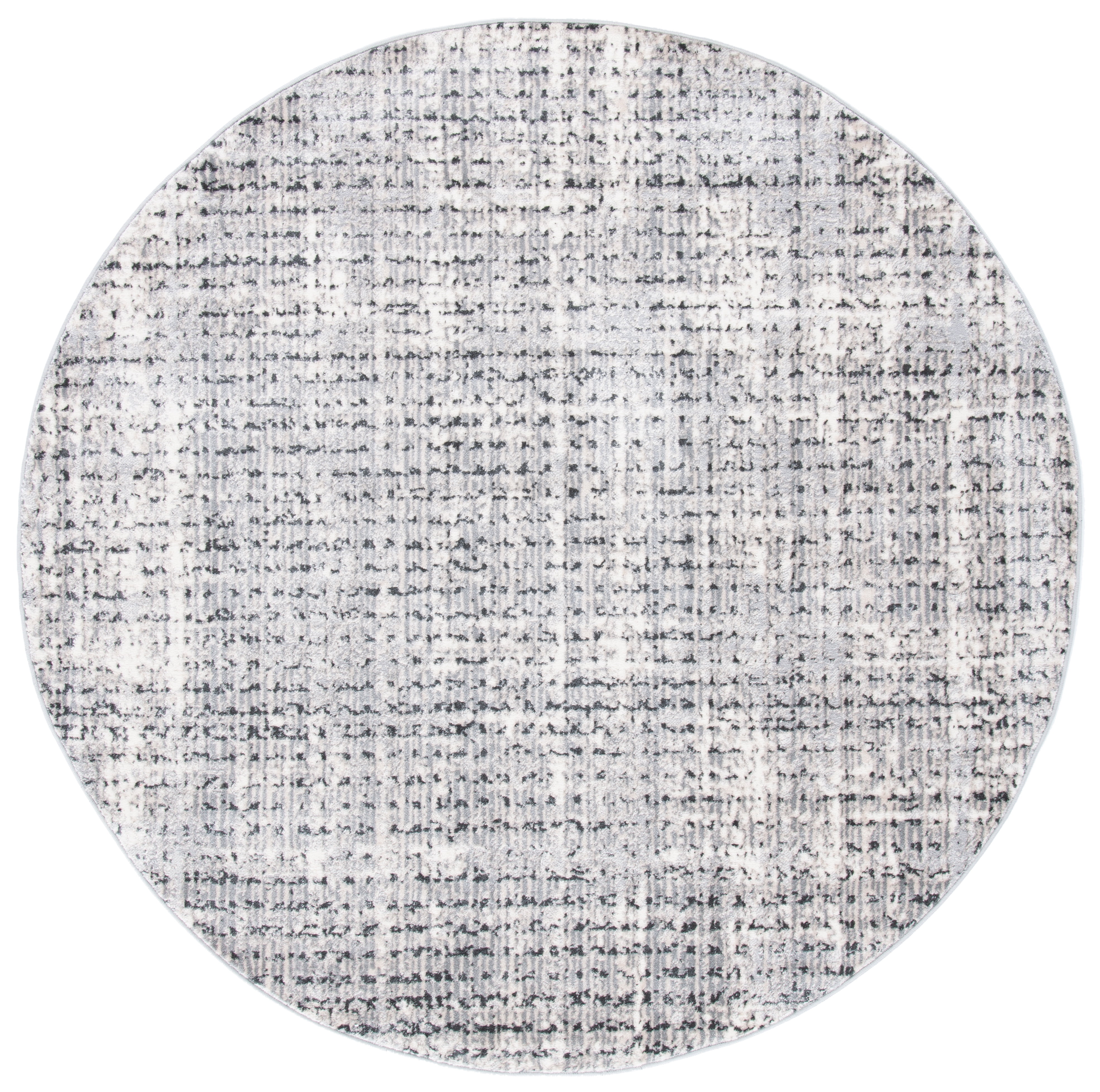 SAFAVIEH Lagoon Joleen Diamond Area Rug, Grey/Beige, 6'7" x 6'7" Round