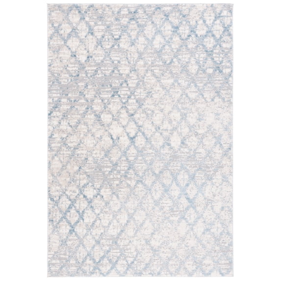 SAFAVIEH Lagoon Layton Diamond Area Rug, Blue/Ivory, 4' x 6'