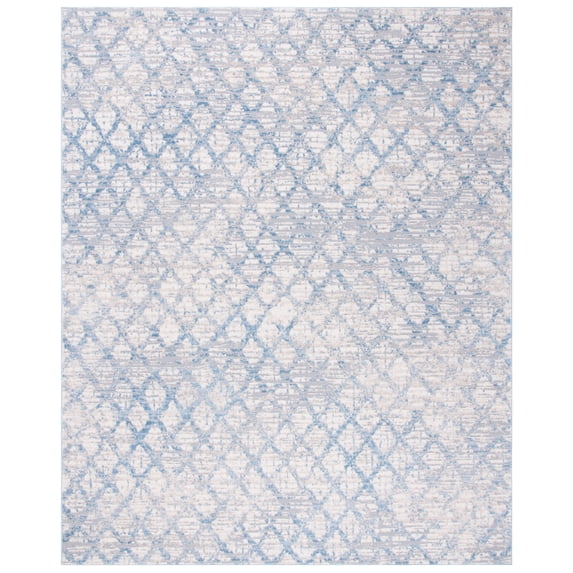 SAFAVIEH Lagoon Layton Diamond Area Rug, Blue/Ivory, 9' x 12'
