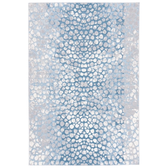SAFAVIEH Lagoon Lecia Abstract Area Rug, Blue/Grey, 4'5" x 6'5"