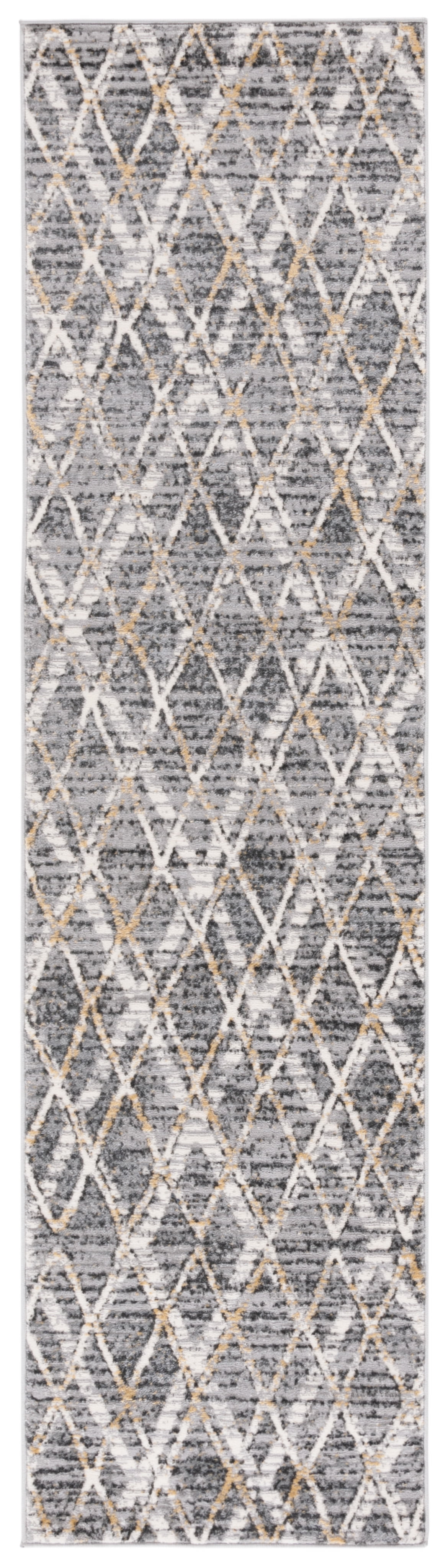 Diamond Runner Rug SAFAVIEH Lagoon Liz Diamond Runner Rug, Grey/Gold, 2'2