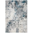 thumbnail image 1 of SAFAVIEH Lagoon Mia Diamond Area Rug, Grey/Turquoise, 4'5" x 6'5", 1 of 7