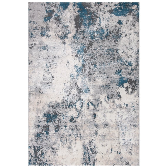 SAFAVIEH Lagoon Mia Diamond Area Rug, Grey/Turquoise, 8' x 10'