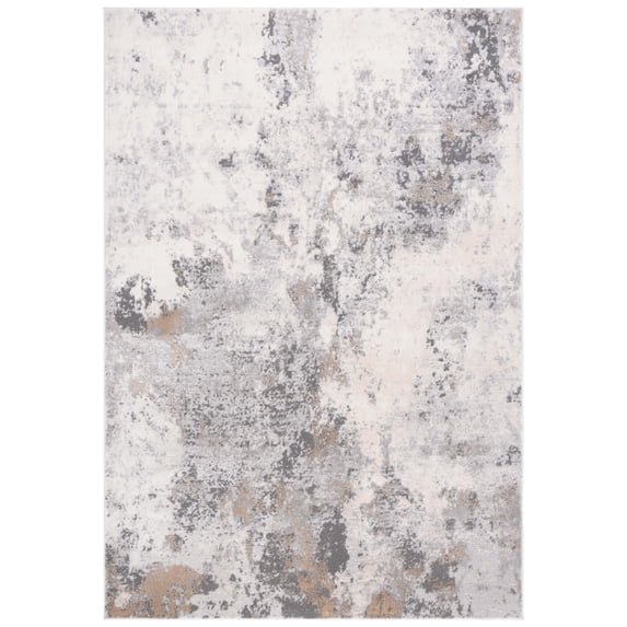 SAFAVIEH Lagoon Mia Diamond Area Rug, Ivory/Grey, 4' x 6'