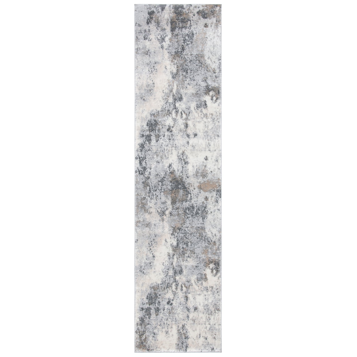 SAFAVIEH Lagoon Mia Diamond Area Rug, Ivory/Grey, 6'7" x 6'7" Round