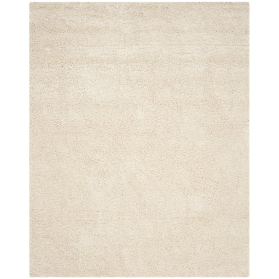 SAFAVIEH Laguna Neven Plush Solid Shag Area Rug, Beige, 4' x 6'
