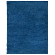 SAFAVIEH Laguna Neven Plush Solid Shag Area Rug, Blue, 8'6" x 12'