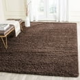 thumbnail image 1 of SAFAVIEH Laguna Neven Plush Solid Shag Area Rug, Brown, 4' x 6', 1 of 8