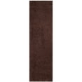 thumbnail image 1 of SAFAVIEH Laguna Neven Plush Solid Shag Area Rug, Brown, 6'7" x 6'7" Square, 1 of 8