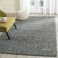 thumbnail image 1 of SAFAVIEH Laguna Neven Plush Solid Shag Area Rug, Dark Grey, 8' x 10', 1 of 8