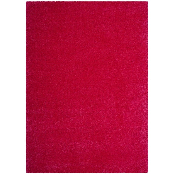SAFAVIEH Laguna Neven Plush Solid Shag Area Rug, Fuchsia, 8'6" x 12'
