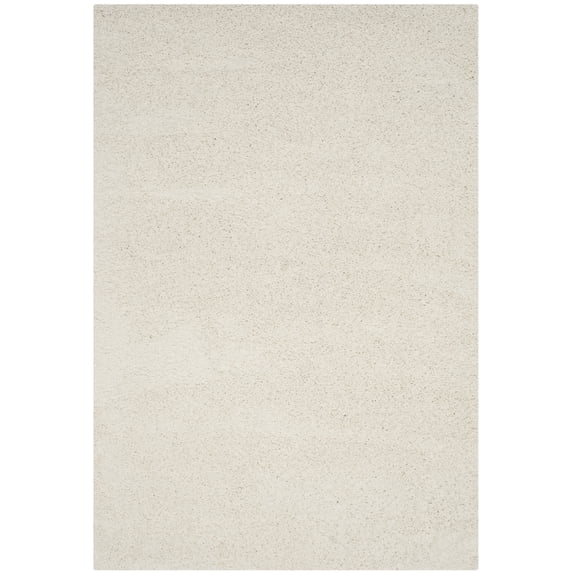 SAFAVIEH Laguna Neven Plush Solid Shag Area Rug, Ivory, 2'3" x 4'
