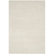 SAFAVIEH Laguna Neven Plush Solid Shag Area Rug, Ivory, 6'7" x 9'6"