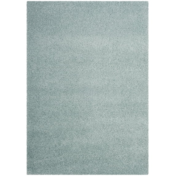 SAFAVIEH Laguna Neven Plush Solid Shag Area Rug, Light Blue, 2'3" x 4'