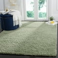 thumbnail image 1 of SAFAVIEH Laguna Neven Plush Solid Shag Area Rug, Light Sage, 4' x 6', 1 of 12