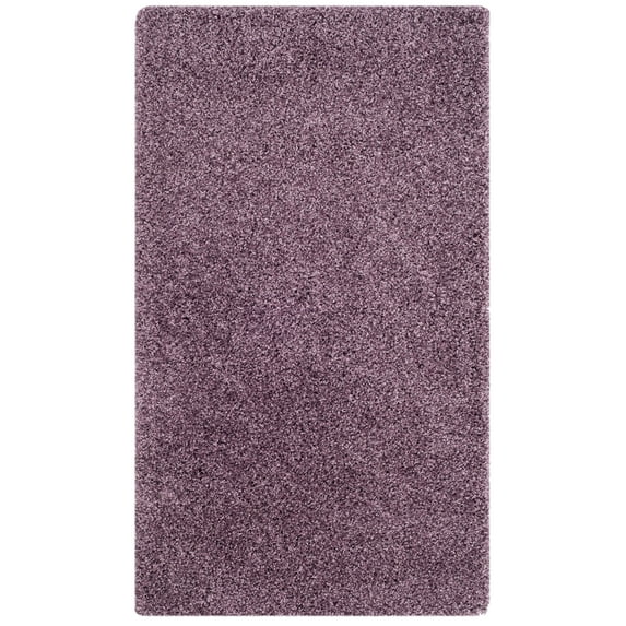 SAFAVIEH Laguna Neven Plush Solid Shag Area Rug, Purple, 2'3" x 4'
