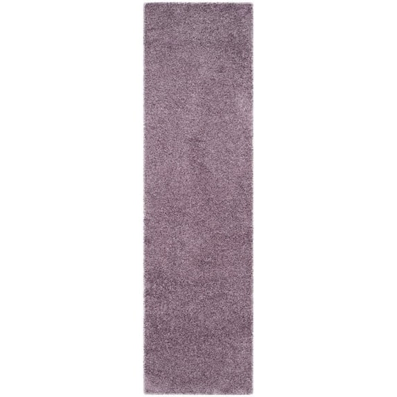 SAFAVIEH Laguna Neven Plush Solid Shag Area Rug, Purple, 6'7" x 6'7" Square
