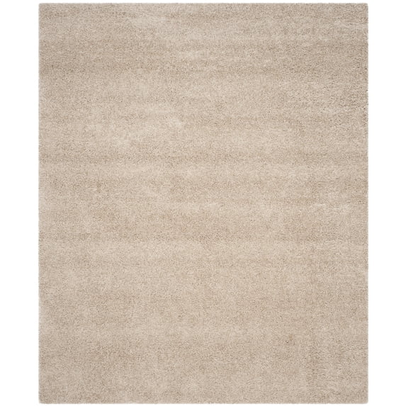 SAFAVIEH Laguna Neven Plush Solid Shag Area Rug, Sand, 10' x 14'