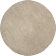 thumbnail image 1 of SAFAVIEH Laguna Neven Plush Solid Shag Area Rug, Sand, 5'3" x 5'3" Round, 1 of 8