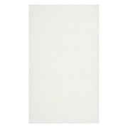 SAFAVIEH Laguna Neven Plush Solid Shag Area Rug, White, 8' x 10'