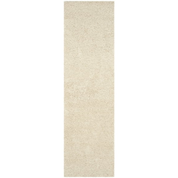 SAFAVIEH Laguna Neven Plush Solid Shag Runner Rug, Beige, 2'3" x 8'