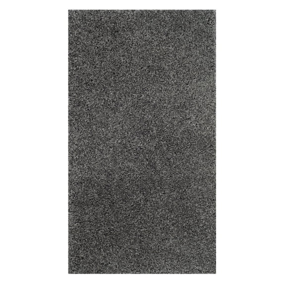 SAFAVIEH Laguna Neven Plush Solid Shag Runner Rug, Dark Grey, 2'3" x 6'