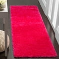 thumbnail image 1 of SAFAVIEH Laguna Neven Plush Solid Shag Runner Rug, Fuchsia, 2'3" x 6', 1 of 5