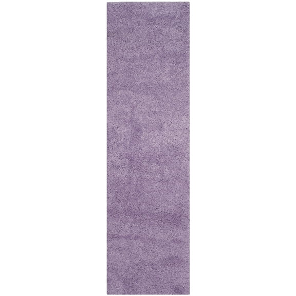 SAFAVIEH Laguna Neven Plush Solid Shag Runner Rug, Lilac, 2'3" x 8'