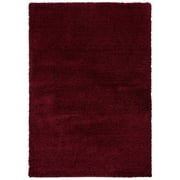 SAFAVIEH Laguna Neven Plush Solid Shag Runner Rug, Maroon, 2'3" x 6'
