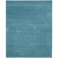 thumbnail image 1 of SAFAVIEH Laguna Neven Plush Solid Shag Runner Rug, Turquoise, 2'3" x 6', 1 of 12
