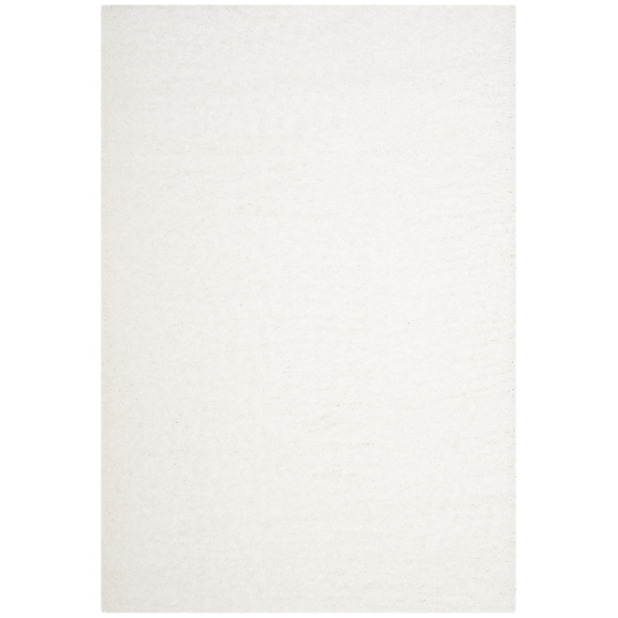 Ivory Hand-Knotted Shag Runner Rug 2'3" x 6'