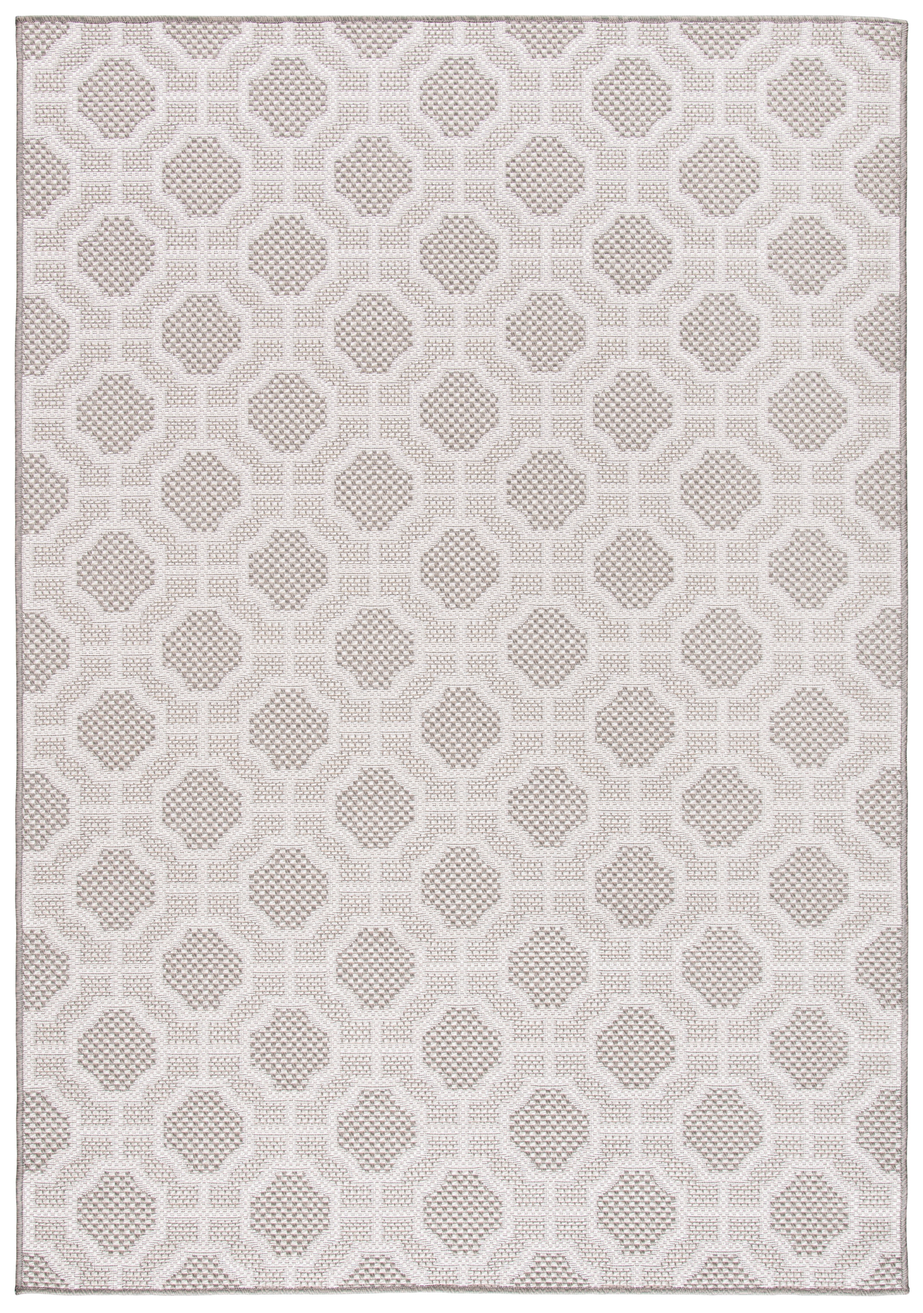 SAFAVIEH Lakeside Augustine Geometric Indoor/Outdoor Area Rug, Beige/Taupe, 9' x 12'