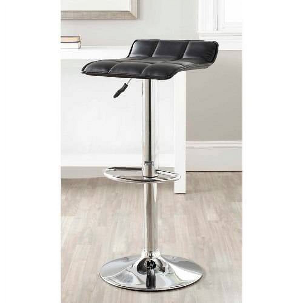 SAFAVIEH Lamita Contemporary Swivel Bar Stool, Black