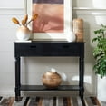 thumbnail image 1 of SAFAVIEH Landers Solid 2 Drawer 1 Shelf Console, Black, 1 of 7