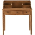 thumbnail image 1 of SAFAVIEH Landon Solid Contemporary 5 Drawer Writing Desk, Oak, 1 of 14