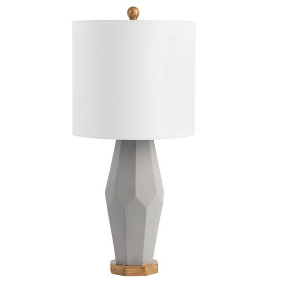 SAFAVIEH Landren 27 in. Modern Geometric Table Lamps, Grey, Set of 2