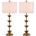 thumbnail image 1 of SAFAVIEH Lani 32 in. H Table Lamps with USB Port, Antique Gold, Set of 2, 1 of 17