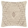 thumbnail image 1 of SAFAVIEH Lannie Knitted Medallion Accent Pillow, 18" x 18", Grey, 1 of 3