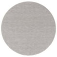 thumbnail image 1 of SAFAVIEH Lasa Tranter Solid Polyester Area Rug, Light Grey, 4' x 4' Round, 1 of 8