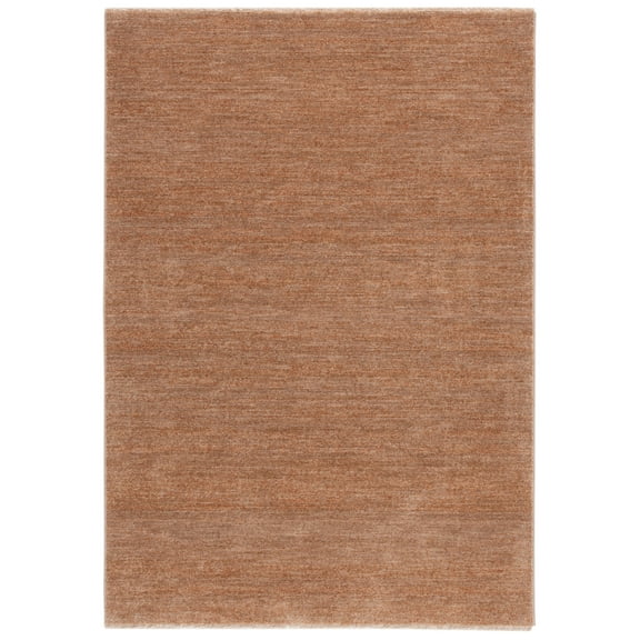 SAFAVIEH Lasa Tranter Solid Polyester Area Rug, Rust/Copper, 2' x 4'