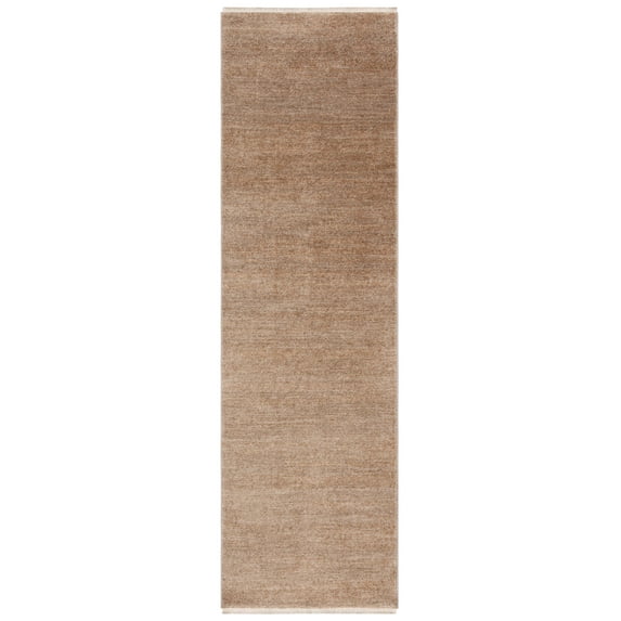 SAFAVIEH Lasa Tranter Solid Polyester Runner Rug, Rust/Copper, 2'3" x 8'