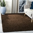 thumbnail image 1 of SAFAVIEH Lavena Solid Plush Shag Area Rug, Brown, 6' x 9', 1 of 7
