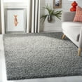 thumbnail image 1 of SAFAVIEH Lavena Solid Plush Shag Area Rug, Light Grey, 4' x 6', 1 of 8