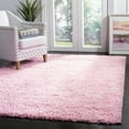 thumbnail image 1 of SAFAVIEH Lavena Solid Plush Shag Area Rug, Pink, 4' x 6', 1 of 8