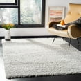 thumbnail image 1 of SAFAVIEH Lavena Solid Plush Shag Area Rug, Silver, 4' x 6', 1 of 8