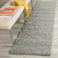 thumbnail image 1 of SAFAVIEH Lavena Solid Plush Shag Runner Rug, Light Grey, 2'3" x 8', 1 of 7