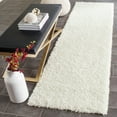 thumbnail image 1 of SAFAVIEH Lavena Solid Plush Shag Runner Rug, White, 2'3" x 8', 1 of 7